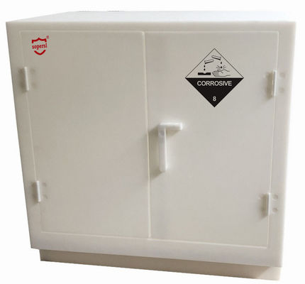 Купить Лабораторный растворитель пластик двойной двери небольшой коррозионный шкаф белая полипропиленовая кислота Производство в сети