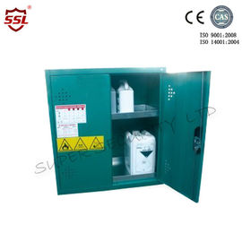 Короткий стальной опасный шкаф хранения с зеленым цветом 5 полок 20 литров